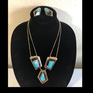 Authentic Alexis Bittar necklace + earrings!